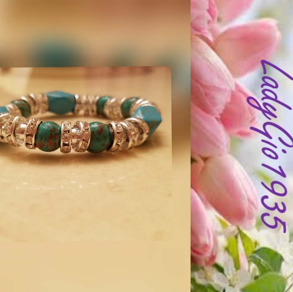 Multi Color and Crystal Bracelet